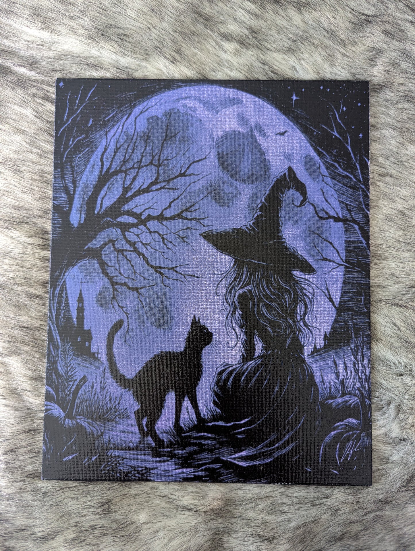 Witch with her cat