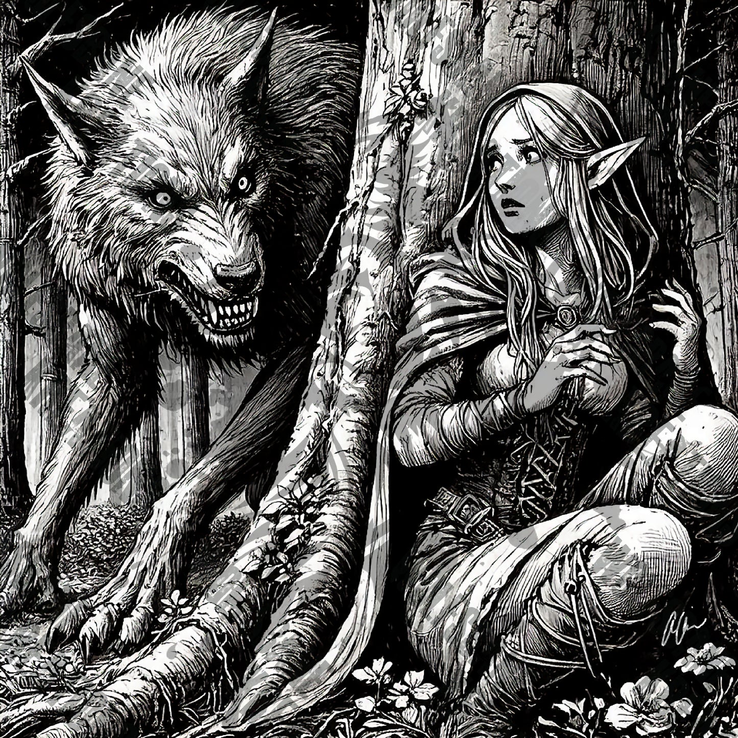 Wolf and Red