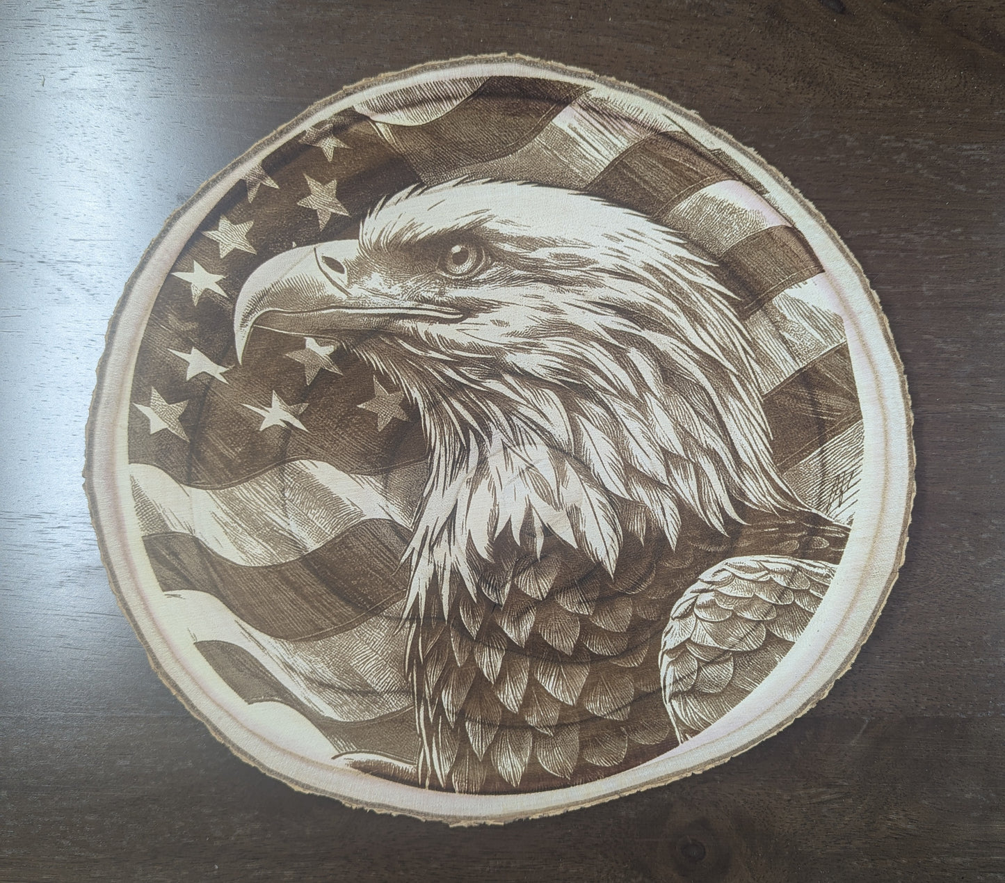 Eagle with American Flag