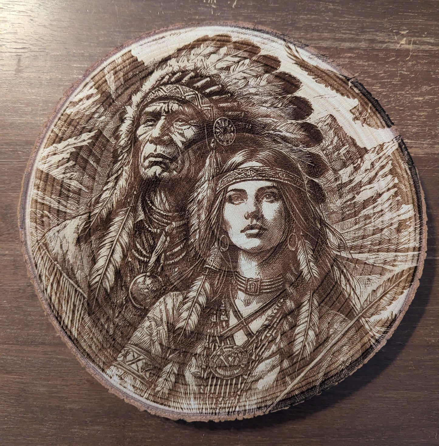 11-12" Engraved Wood Slices