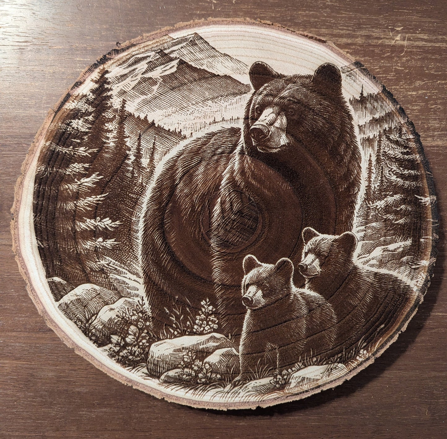 11-12" Engraved Wood Slices