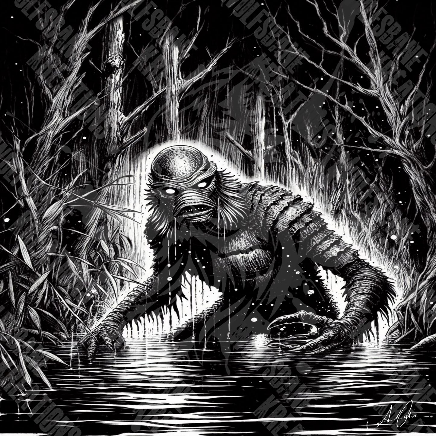 Creature from the black lagoon