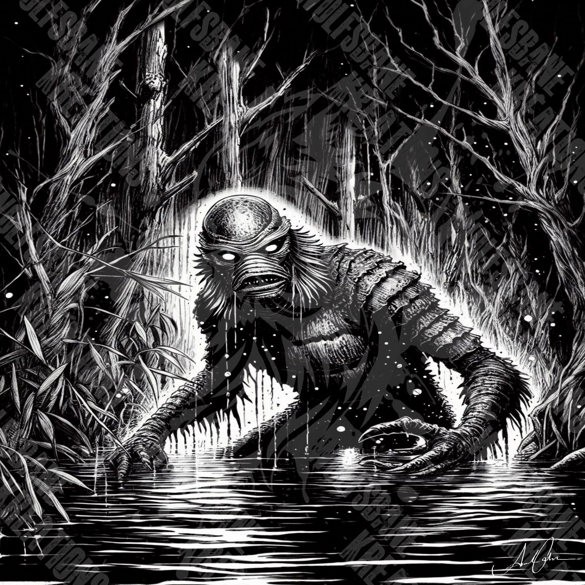 Creature from the black lagoon